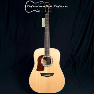 Washburn - Heritage 10 Series - HD10SLH - Left-Handed Acoustic Guitar - Natural Gloss Finish
