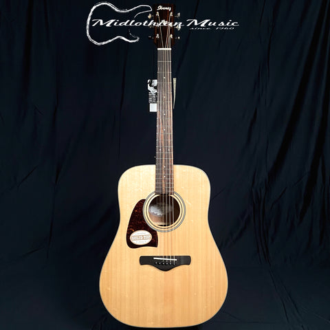 Ibanez - AW400LNT Artwood - Solid Top Dreadnought Left-Handed Acoustic Guitar - Natural Gloss Finish