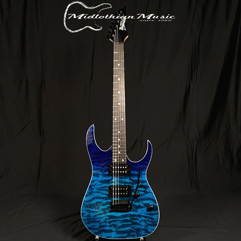 Ibanez GRG120QASP-BGD - RG GIO Series Electric Guitar – Blue Gradation Gloss Finish USED