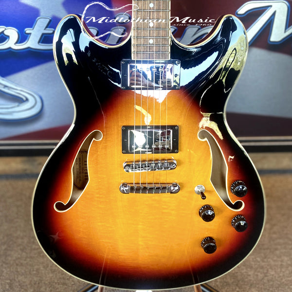 Ibanez AS73-BS - Semi Hollow Electric Guitar - Brown Sunburst Gloss Finish