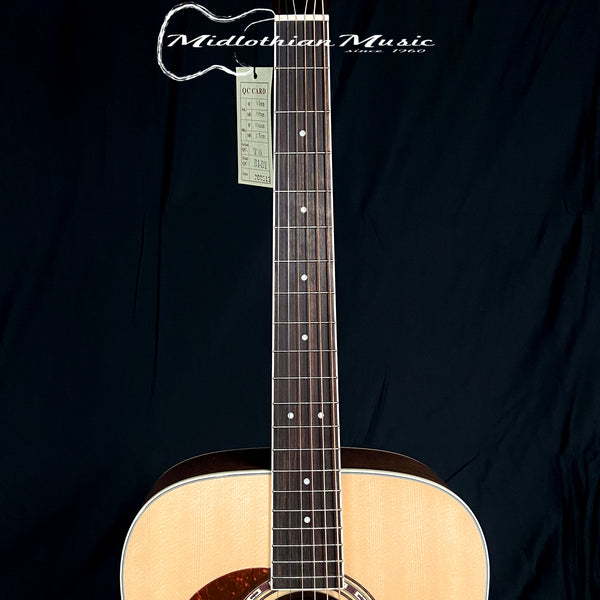 Washburn - Heritage 10 Series - HD10SLH - Left-Handed Acoustic Guitar - Natural Gloss Finish