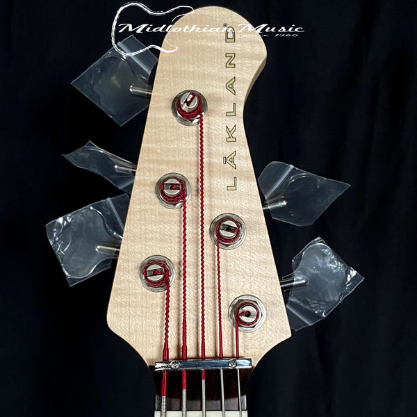 Lakland USA 55-94 Custom Deluxe - 5-String Bass - Buckeye Burl Gloss Finish w/Case (7936)