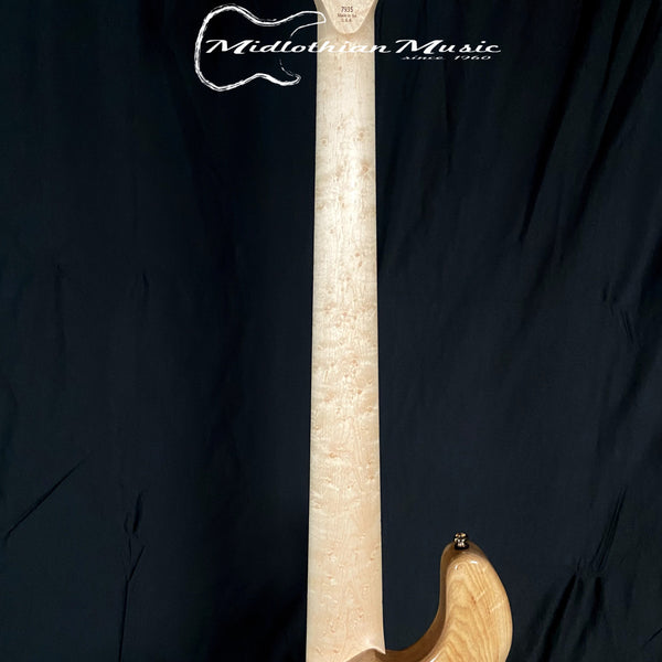 Lakland USA 55-94 Custom Deluxe - 5-String Bass - Buckeye Burl Gloss Finish & Gold/Black Hardware w/Case (7935)