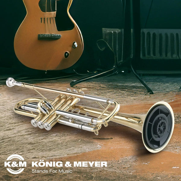 K&M - König & Meyer - 15210.000.55 - Trumpet In-Bell 3 Leg Stand - German Made - Black Finish