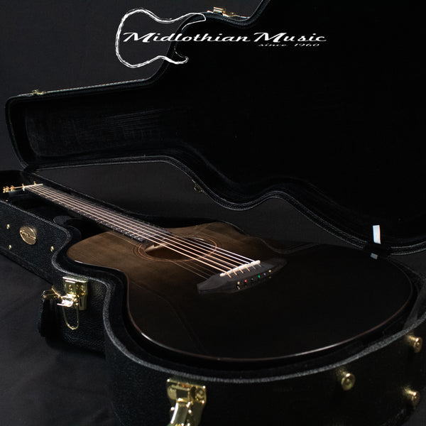 Breedlove Organic Artista Pro Concert CE - Acoustic-Electric Guitar w/Case - Black Dawn Gloss Finish