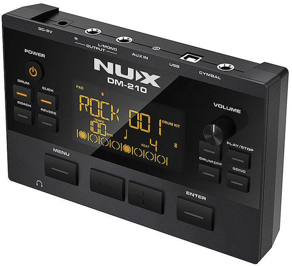 NUX DM-210 - Mesh-Head Digital Drum Kit - Black Finish