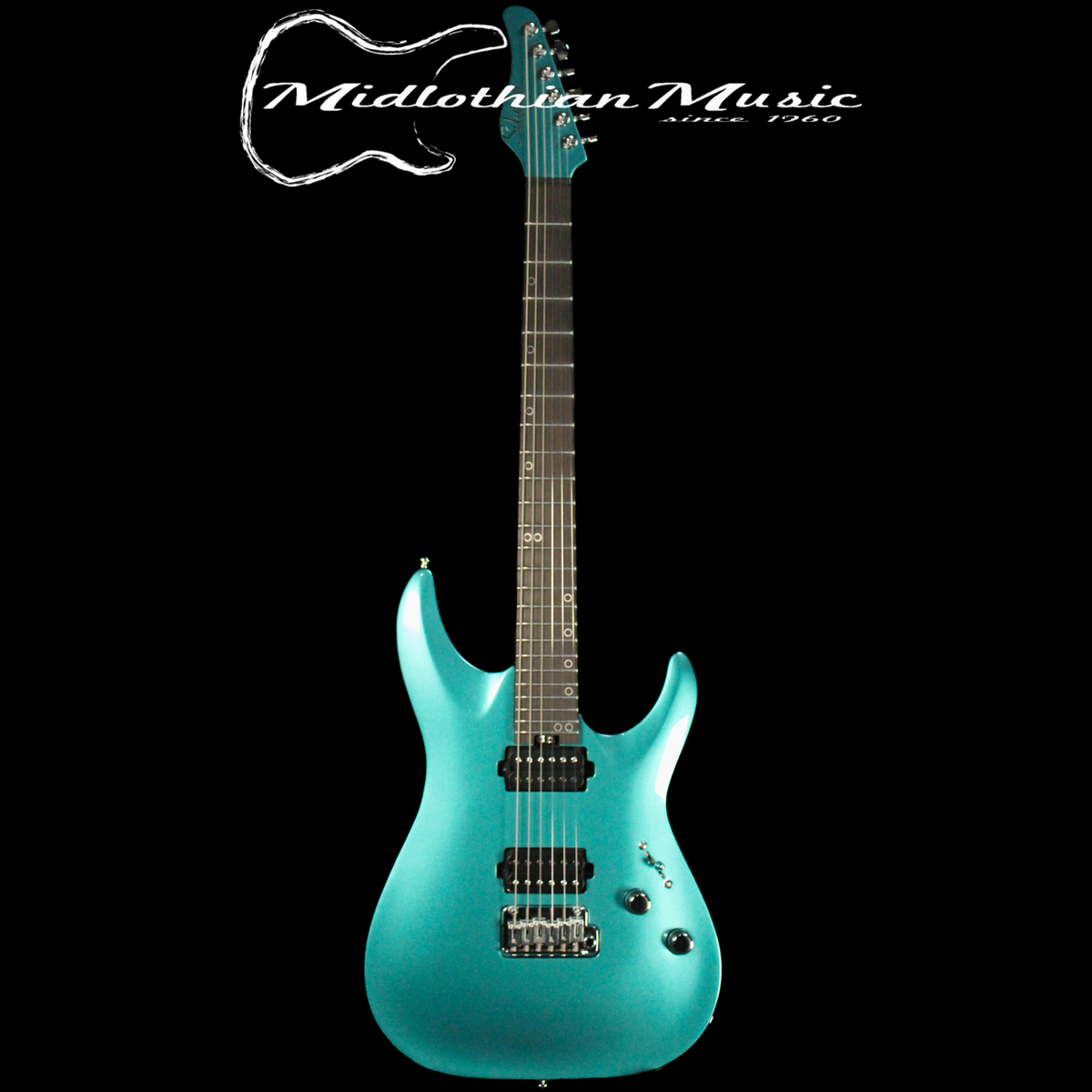 Schecter Aaron Marshall AM-6 Electric Guitar - Arctic Jade Gloss Finis