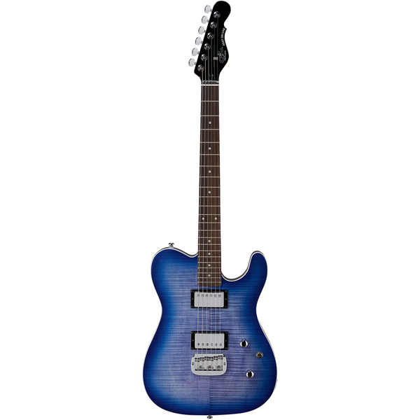 G&L Tribute ASAT Deluxe w/Carved Top - Bright Blue Burst Gloss Finish
