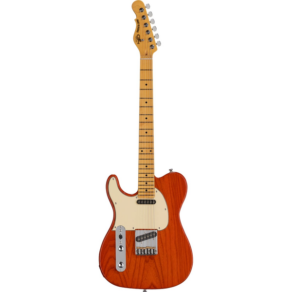 G&L Tribute ASAT Classic - Left Handed Solidbody Electric Guitar - Clear Orange Finish