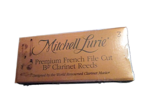 Rico - Mitchell Lurie - 5 Premium French File Cut Bb Clarinet Reeds - Size 3.0