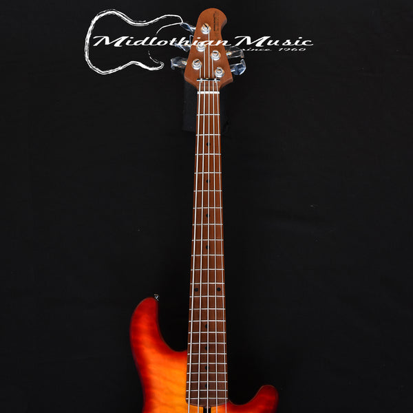 Lakland Skyline 55-02 Deluxe 5-String Bass - Quilted Satin Cherry Sunburst (210911305)