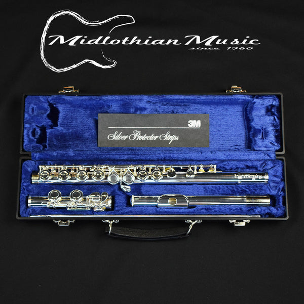 Blessing USA B101 Silver Plated Closed Hole Flute #75132 New w/Case!
