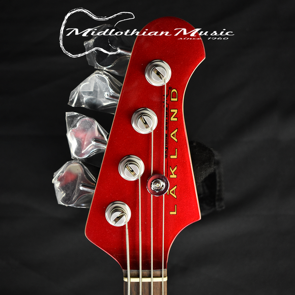 Lakland 44-64 Skyline Custom PJ - 4-String Bass - Candy Apple Red Finish (210813708)