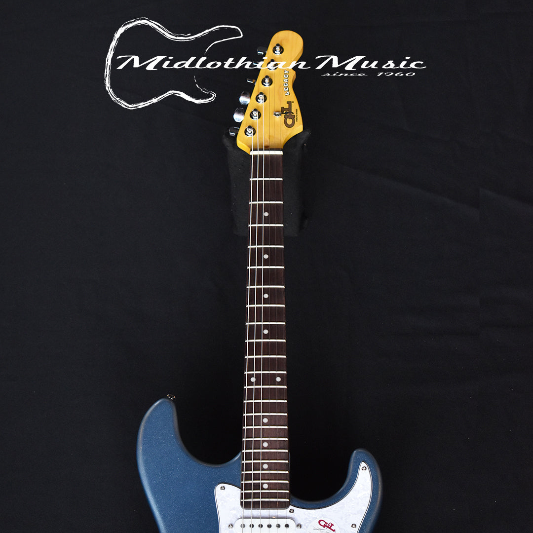 G&L Tribute Legacy HSS Electric Guitar - Lake Placid Blue Finish