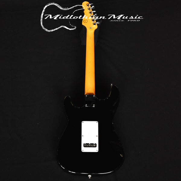 G&L Tribute Legacy Electric Guitar - Gloss Black Finish w/Tortoise Pickguard