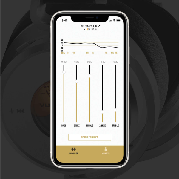 Meters By Ashdown - OV-1-B-Connect Bluetooth Headphones - Black Finish