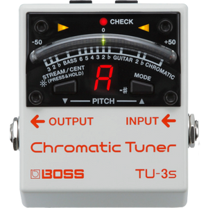 Shop online for Boss TU-3S Guitar Pedal Tuner today. Now available for purchase from Midlothian Music of Orland Park, Illinois, USA