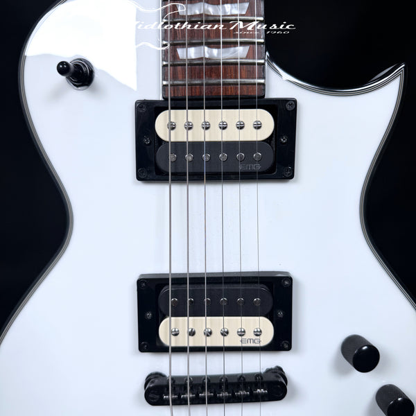 ESP - LTD - Eclipse EC-256 - 6-String Electric Guitar - Snow White w/Mods USED