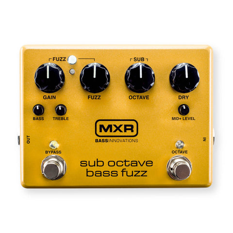 MXR Sub Octave Bass Fuzz - Gold Finish