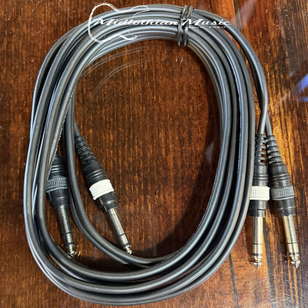 Un-Branded - Dual 1/4" TRS Male To Dual 1/4" TRS - Male Stereo Audio Cable - 10FT