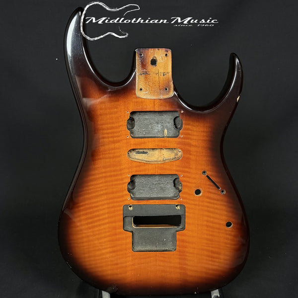 Guitar Body - For DIY Projects - Sunburst Finish w/Flame Top USED