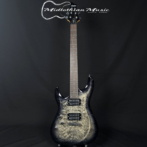 Schecter - C-6 Plus - Left Handed Guitar - Charcoal Burst Gloss Finish