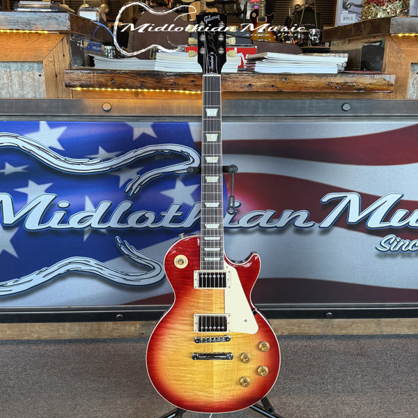 Gibson 2025 Les Paul Standard - 50s Plain Top - Dark Cherry Sunburst w/Case USED