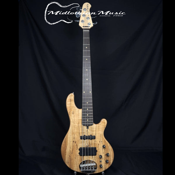 Lakland Skyline 55-02 Deluxe - 5-String Bass Guitar - Spalted Maple Gloss Finish (250806222)