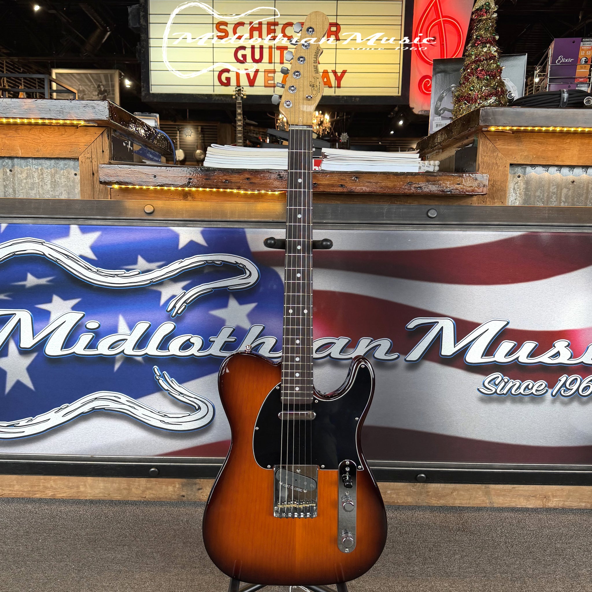 G&L ASAT Classic USA - Launch Edition - 6-String Electric Guitar - Autumn Burst Finish w/Case USED