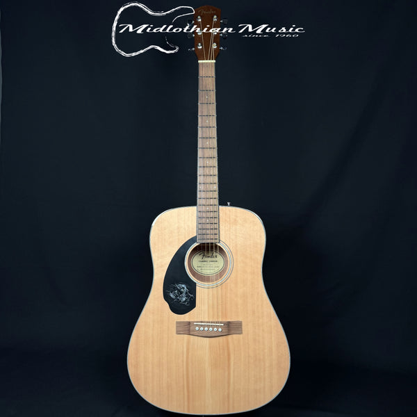 Fender - CD-60S 6-String Left Handed Acoustic Dreadnought - Natural Gloss Finish