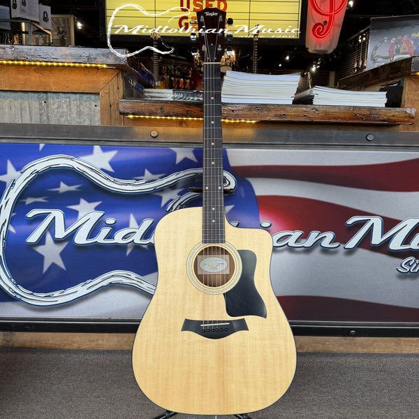 Taylor - 110ce - Acoustic-Electric Dreadnought Guitar - Natural Finish w/Gig Bag + Original Paperwork USED