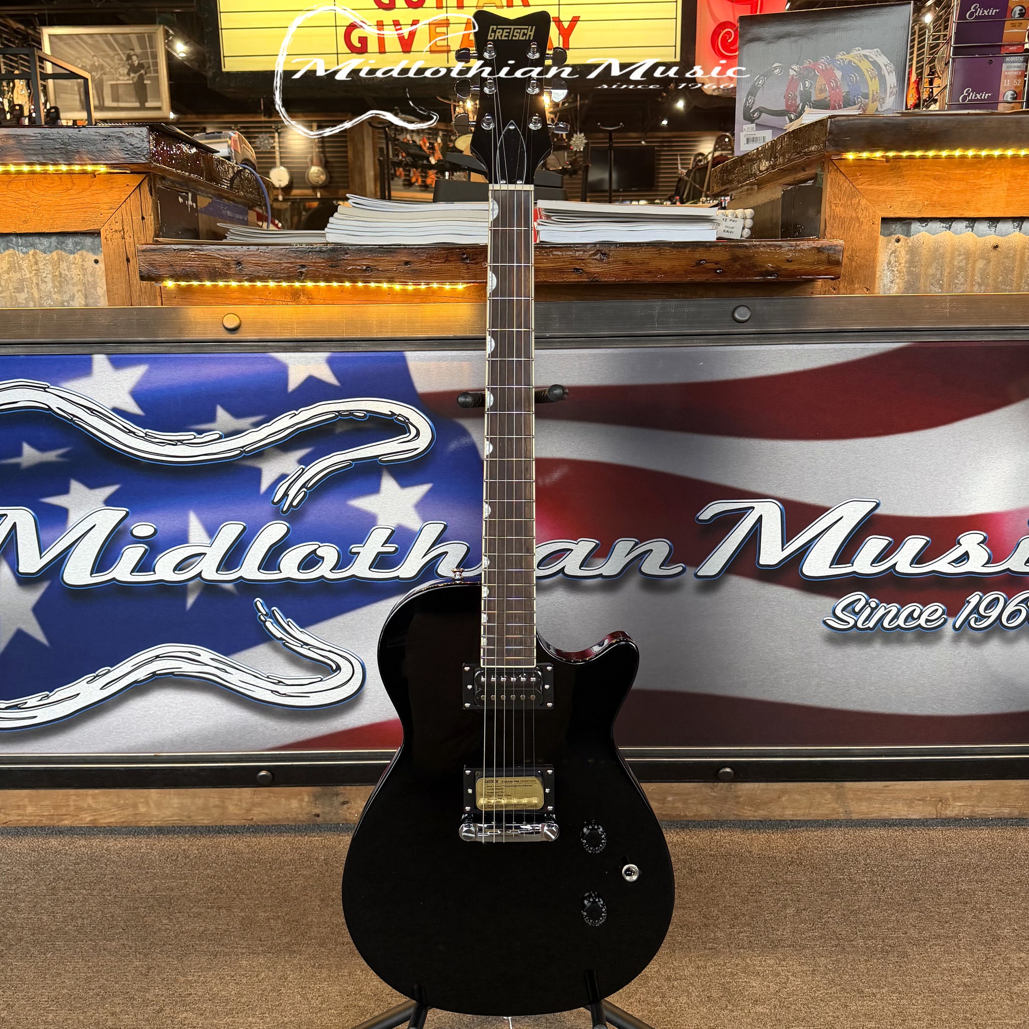 Gretsch Streamliner Jet Club Electric Guitar - Black Gloss Finish