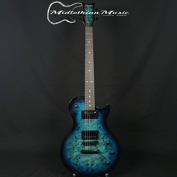 Schecter - Solo-II Standard Electric Guitar - Ocean Blue Burst Burl Gloss Finish