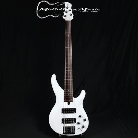Yamaha TRBX305 Bass Guitar 5-String Bass - White Gloss Finish