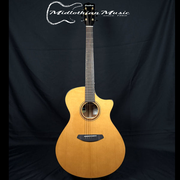 Breedlove - Organic Performer Pro Dreadnought Concerto CE Acoustic-Electric Guitar w/Case - Aged Toner & Suede Burst Back Finish