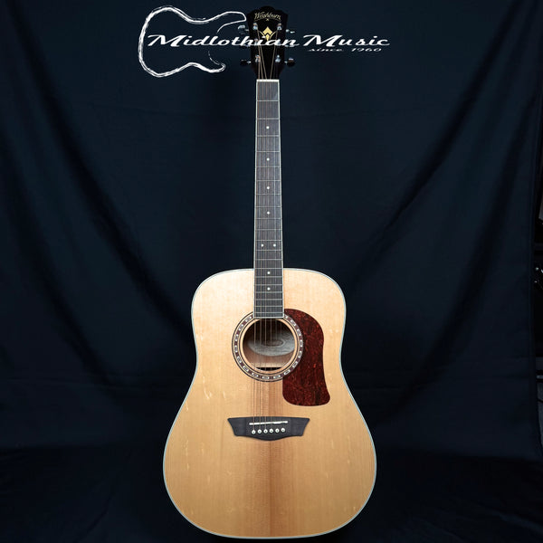 Washburn HD10S - Heritage Series - Dreadnought 6-String Acoustic Guitar - Natural Gloss Finish