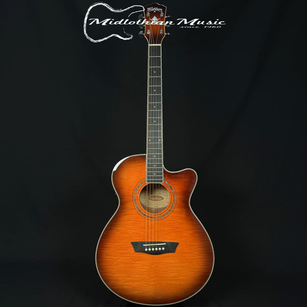 Washburn - Festival EA15 - Acoustic-Electric Guitar - Ice Tea Burst Gloss Finish