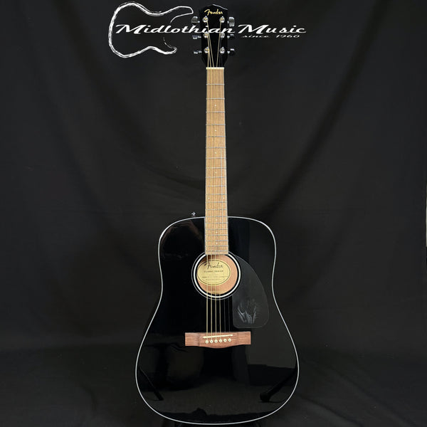 Fender CD-60 Acoustic Dreadnought V3 w/Case - Black Gloss Finish
