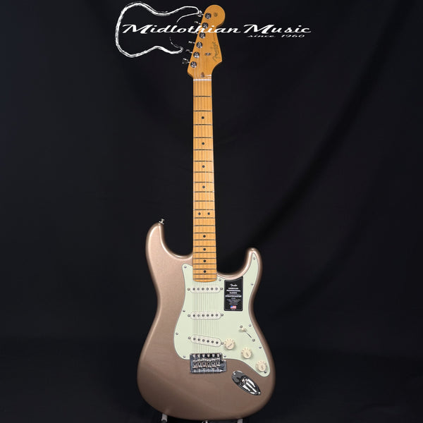Fender - American Professional Classic Stratocaster - Faded Firemist Gold Gloss w/Gig Bag