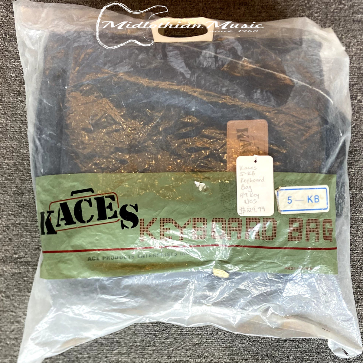 Kaces 5-KB Keyboard Bag - For 49-Key Keyboards - New Old Stock