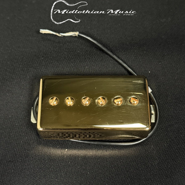 Lindy Fralin - Noiseless P90 Humbucker (2 Conductor Wire) - Neck Pickup - Gold Finish USED