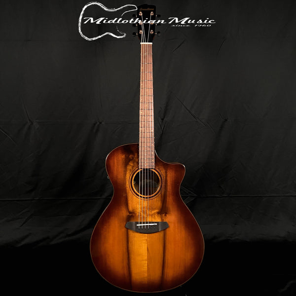 Breedlove ECO Pursuit Exotic S Concerto CE Acoustic-Electric Guitar - Tiger's Eye Myrtlewood Natural Finish