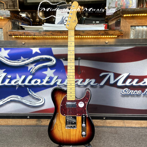 G&L Tribute ASAT Classic Bluesboy Semi-Hollow - 3-Tone Sunburst Finish