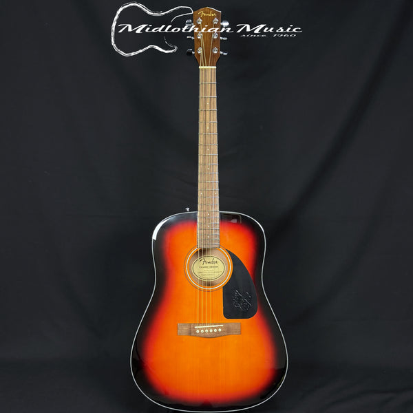 Fender CD-60 Acoustic Dreadnought V3 w/Case - Sunburst Gloss Finish