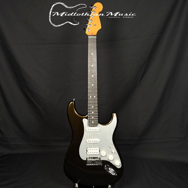 Fender American Ultra II Stratocaster HSS Electric Guitar - Texas Tea & Ebony Fingerboard w/Case USED