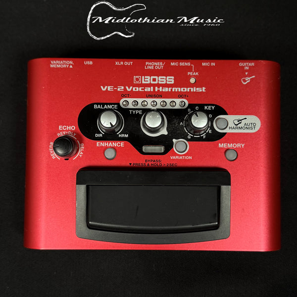 Boss VE-2 Vocal Harmonist Effect Pedal w/Original Box & Paperwork USED