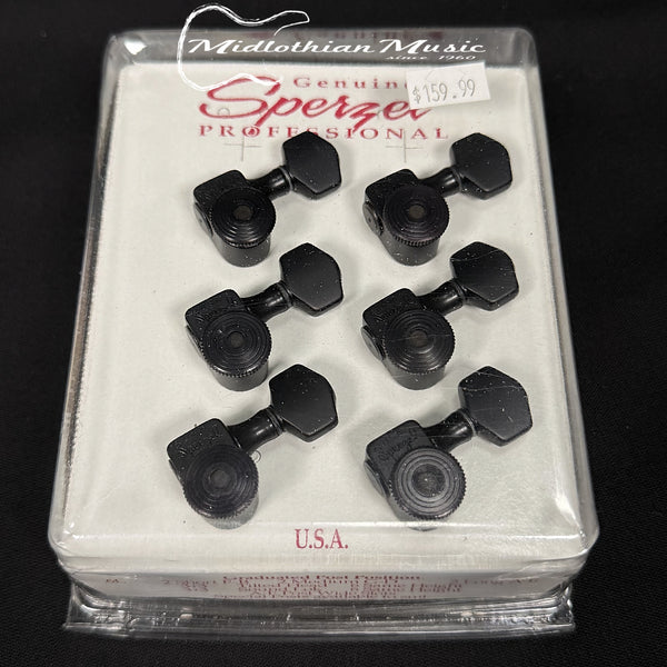 Sperzel Professional USA - 6L T/L Black - Tuners (Designed For 6-In Line Guitars)
