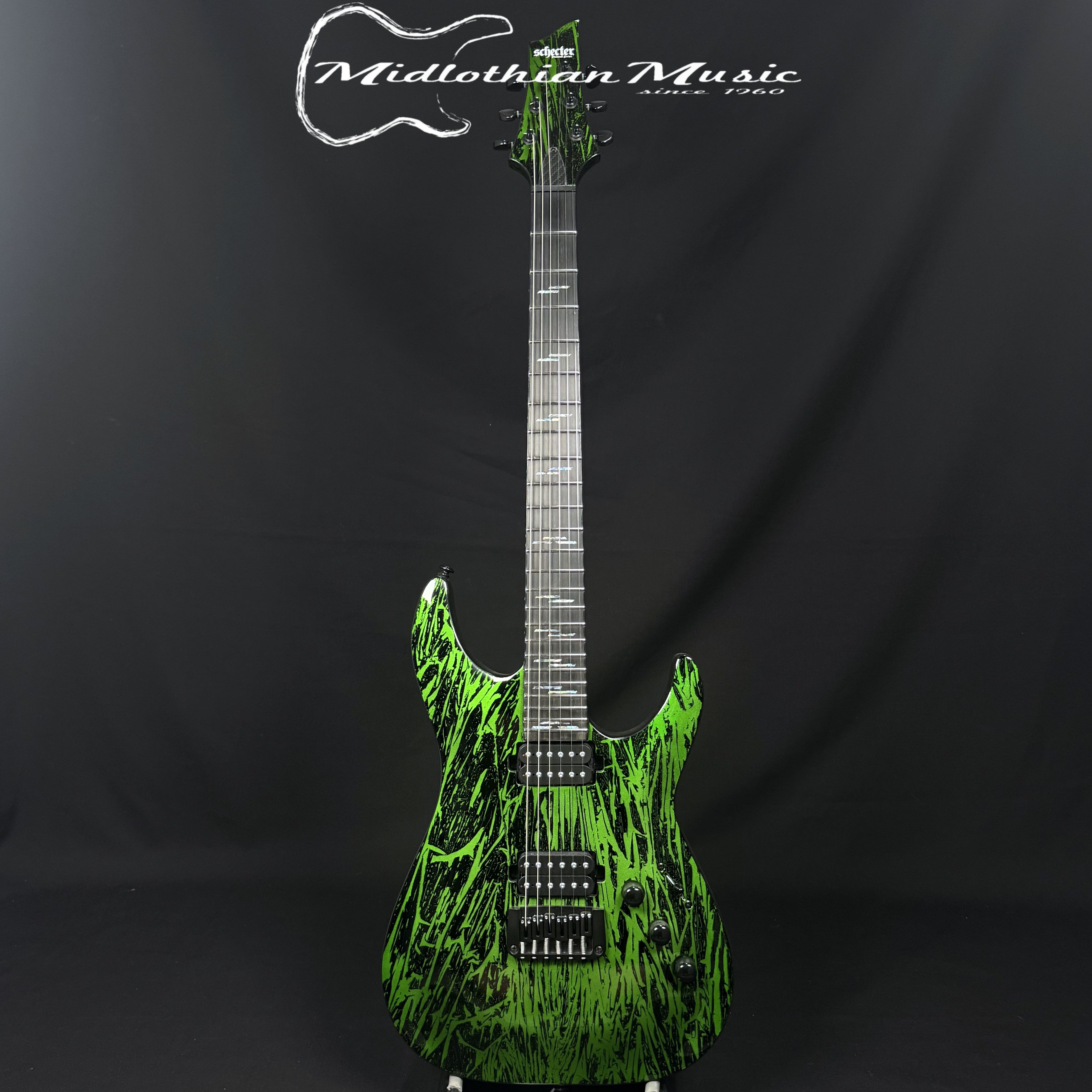 Schecter C-1 Silver Mountain - 6-String Electric Guitar - Toxic Venom