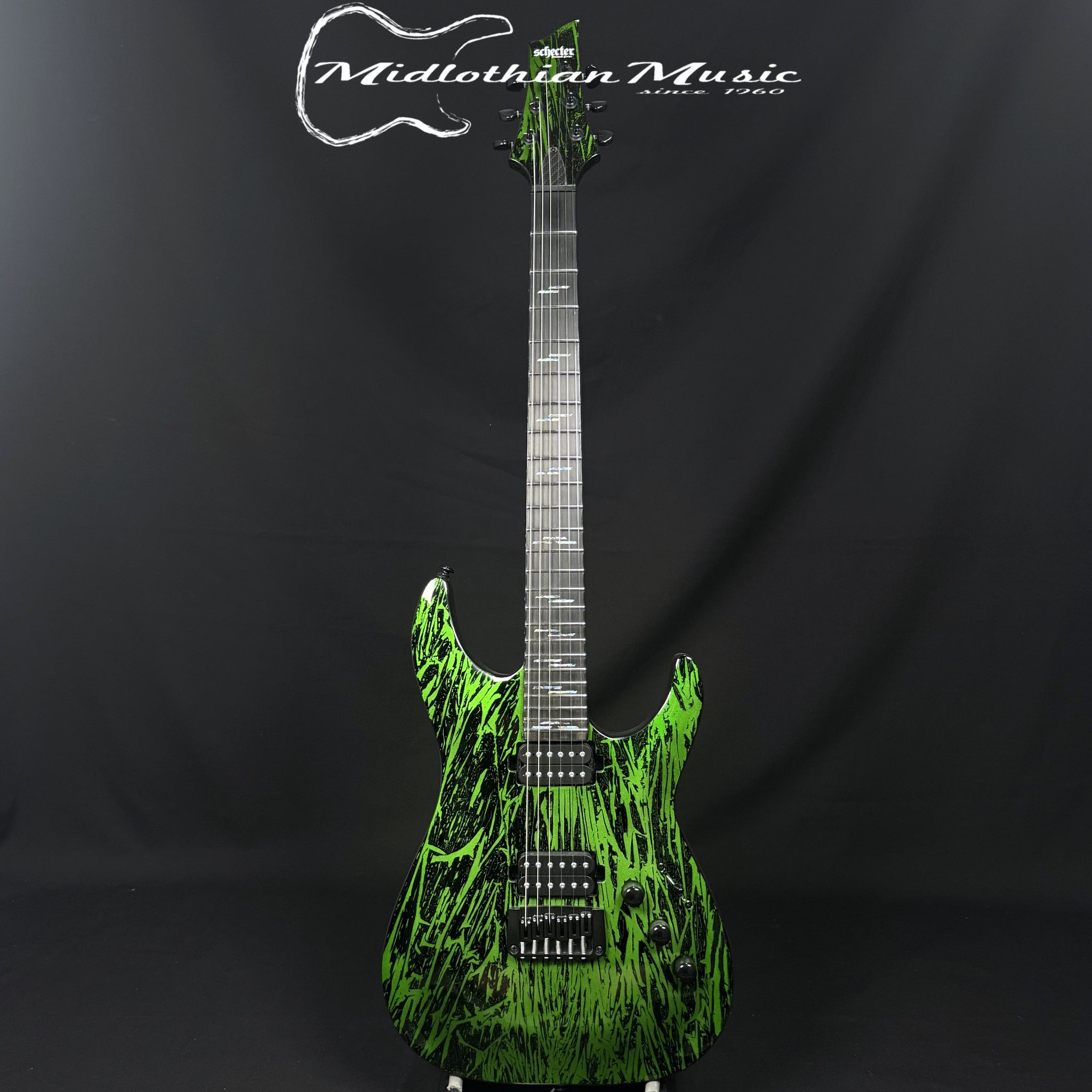 Schecter C-1 Silver Mountain - 6-String Electric Guitar - Toxic Venom