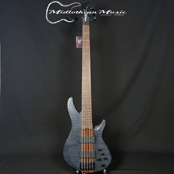 Schecter - Charles Berthoud - CB-5 - 5-String Active Bass Guitar - See Through Black Satin Finish